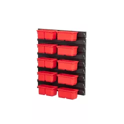   QBRICK SYSTEM ONE Tárolóláda + QBRICK SYSTEM PRO tárolóláda fali tartóval