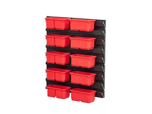 QBRICK SYSTEM ONE Tárolóláda + QBRICK SYSTEM PRO tárolóláda fali tartóval