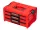 QBRICK SYSTEM PRO 2.0 Szerszámosláda Fiókos 3 EXPERT Red Ultra HD