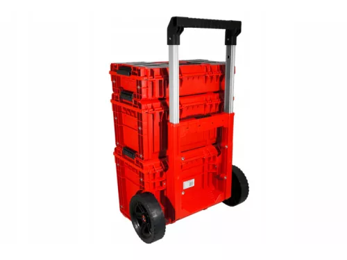 QBRICK SYSTEM PRIME Gurulós szerszámosláda Custom SET 2 Red Ultra HD