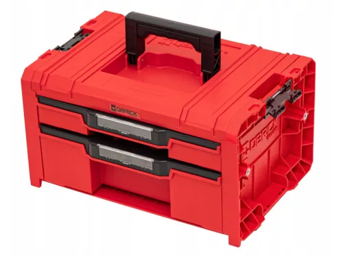QBRICK SYSTEM PRO Gurulós Fiókos Szerszámosláda 3 Red Ultra HD