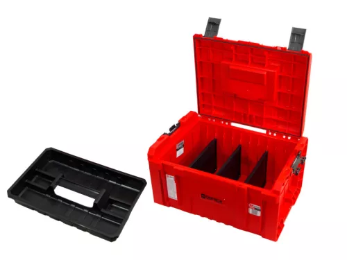 QBRICK SYSTEM PRO Gurulós Fiókos Szerszámosláda 4 Red Ultra HD