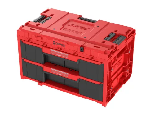 QBRICK SYSTEM ONE Fiókos Szerszámosláda 2.0 Red