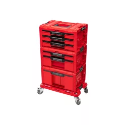   QBRICK SYSTEM PRO 2.0 Fiókos Szerszámosláda rendszer 6 Red Ultra HD