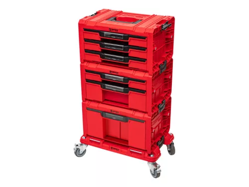 QBRICK SYSTEM PRO 2.0 Fiókos Szerszámosláda rendszer 6 Red Ultra HD