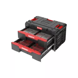   QBRICK SYSTEM ONE 2.0 Szerszámosláda 2 fiókos 10 részes rendszerező készlettel