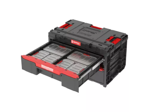 QBRICK SYSTEM ONE 2.0 Szerszámosláda 2 fiókos 10 részes rendszerező készlettel