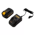 DENZEL 18V 3.0Ah 125mm akkus sarokcsiszoló szett brushless BLG-IG-18-2