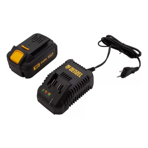 DENZEL 18V 3.0Ah 125mm akkus sarokcsiszoló szett brushless BLG-IG-18-2