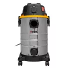 DENZEL 1400W 30L építőipari száraz- nedves porszívó szett, kisgép csatlakozás, szűrőtisztító funkció, leeresztő csap, RVC30-3-5, 3 év garancia