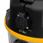 DENZEL 1400W 30L építőipari száraz- nedves porszívó szett, kisgép csatlakozás, szűrőtisztító funkció, leeresztő csap, RVC30-3-5, 3 év garancia