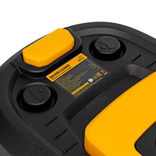 DENZEL 1400W 30L építőipari száraz- nedves porszívó szett, kisgép csatlakozás, szűrőtisztító funkció, leeresztő csap, RVC30-3-5, 3 év garancia