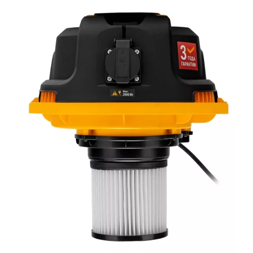 DENZEL 1400W 30L építőipari száraz- nedves porszívó szett, kisgép csatlakozás, szűrőtisztító funkció, leeresztő csap, RVC30-3-5, 3 év garancia