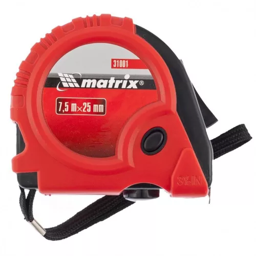 SPARTA Mérőszalag autostop gumírozott  7.5m x 25mm