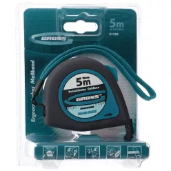   GROSS 5mx19mm professional mágneses mérőszalag gumis akasztóvég