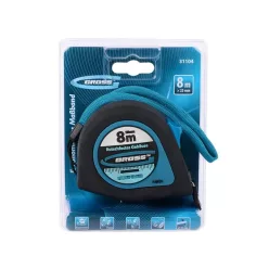   GROSS 8mx25mm professional mágneses mérőszalag gumis akasztóvég