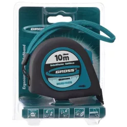   GROSS 10mx25mm professional mágneses mérőszalag gumis akasztóvég