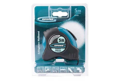 GROSS 5mx19mm professional mérőszalag 2 oldalas