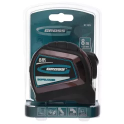 GROSS 8mx25mm professional mérőszalag kétoldalas