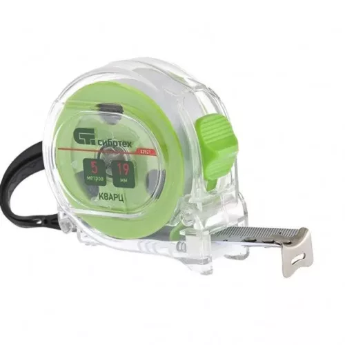 SIBTREH 5m x 19mm mérőszalag quartz átlátszó test