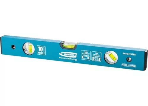 GROSS 1200mm alumínium vízmérték megerősített 3 libella