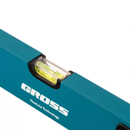 GROSS 800mm professional alumínium vízmérték megerősített, ütésálló recézett