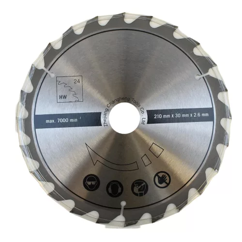 Scheppach TCT fűrészlap 210x30x2,6 mm, 24 fog – HM 210 L, HS 81 S, HS 80 és HS 210-hez