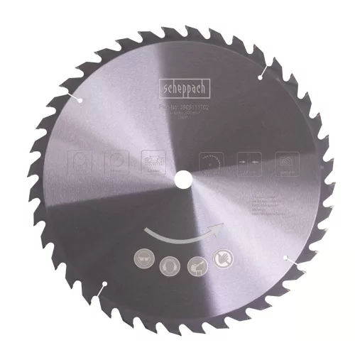 Scheppach TCT körfűrészlap 500x30x3,6 mm, 40 fog, fához – HS 510 és HS 550-hez