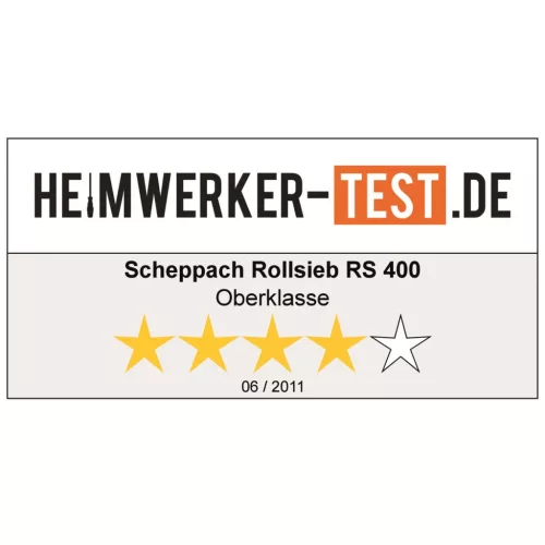 Scheppach RS 400 elektromos rostagép (dobrosta) 360 W, 3 m³/óra, 20/10 mm rostával