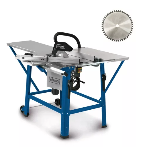 Scheppach TS 310 asztali körfűrész 400 V, 2800 W, 315 mm, 83 mm vágásmélység, állvánnyal
