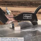 Scheppach TS 310 asztali körfűrész 400 V, 2800 W, 315 mm, 83 mm vágásmélység, állvánnyal