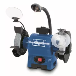   Scheppach BG 150 kettős köszörű 370 W, 150 mm, K36 és K60 koronggal, indukciós motorral