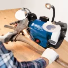 Scheppach BG 200 AL kettős köszörű 550 W, K60 és 40 mm széles fehér K100 koronggal
