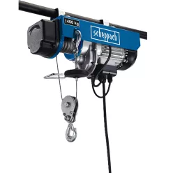   Scheppach HRS 400 elektromos drótköteles csörlő 400 kg, 780 W, 12 m emelés csigával