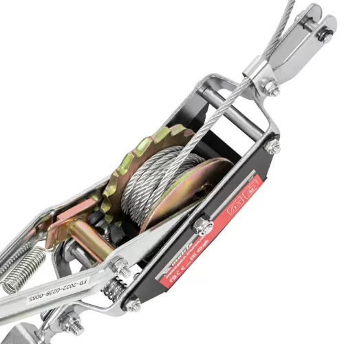 MTX karos drótköteles csörlő 2 T húzás, 0,8 T emelés, 2,2m, 1 racsnis