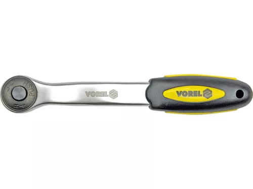 VOREL Racsnis hajtószár 1/4" 150 mm 72T CrV