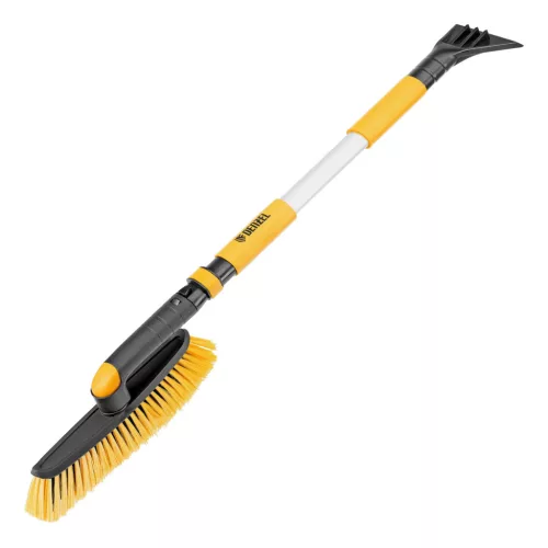 Denzel teleszkópos hóseprű, forgatható fejjel, kaparóval, 750-1120mm