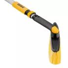 Denzel teleszkópos hóseprű, forgatható fejjel, kaparóval, 750-1120mm