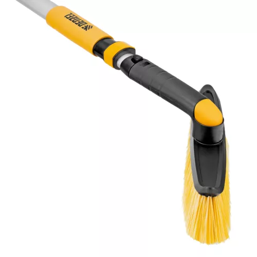 Denzel teleszkópos hóseprű, forgatható fejjel, kaparóval, 750-1120mm