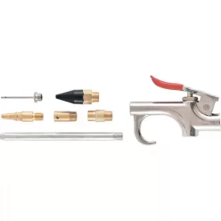 MTX levegő fúvató pisztoly szett 6db fejjel