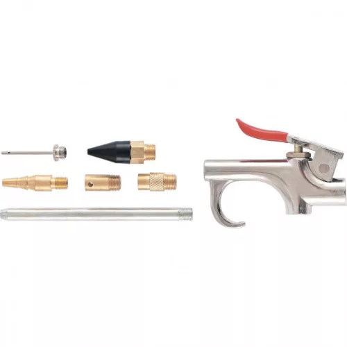 MTX levegő fúvató pisztoly szett 6db fejjel