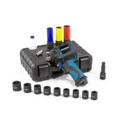   GROSS levegős kulcs szett 610 Nm, kompakt, kis helyekre, kofferben, fejekkel