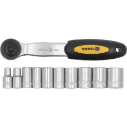 VOREL Dugókulcs készlet 11 részes 1/4" 5-14 mm CrV