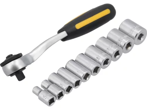 VOREL Dugókulcs készlet 11 részes 1/4" 5-14 mm CrV