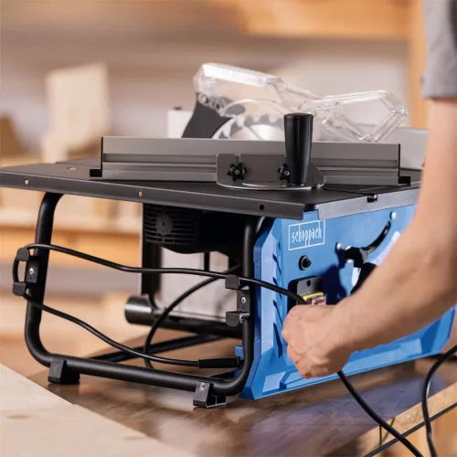 Scheppach HS 210 kompakt asztali körfűrész 1500 W, 210 mm, 70 mm vágásmélység, 12 kg