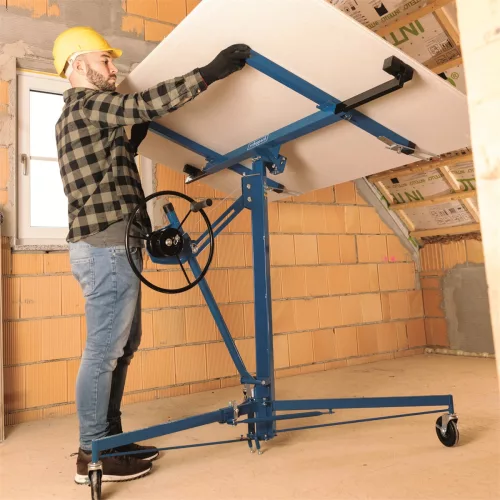 Scheppach TBL 400 gipszkartonlap emelő 3,35 m, 68 kg, 60°-ig dönthető