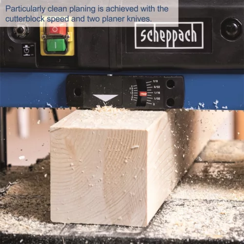 Scheppach PLM 1800 asztali vastagoló gyalugép 1500 W, 330 mm szélesség, 152 mm magasság