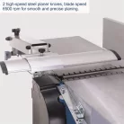 Scheppach HMS 1500 gyalu- és vastagológép állvánnyal, 2200 W, 260 mm, 160 mm magasságig