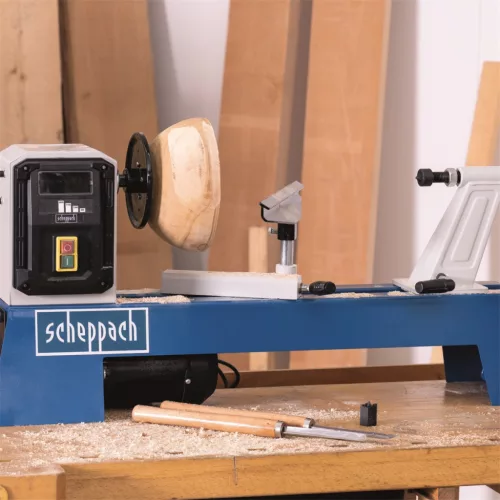 Scheppach DM 500 T faeszterga 500 mm csúcstávolság, 350 mm átmérő, 4 fokozat, indukciós