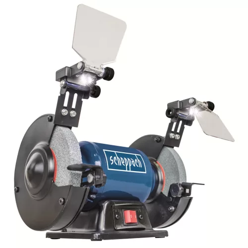 Scheppach SM 150 L kettős köszörű 400 W, 150 mm, K36 és K60 koronggal, LED-világítással